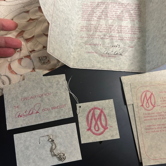 Marie Osmond’s Rose porcelain doll, “Child’s Play Rose”. She is a tottler. - Picture 6 of 10